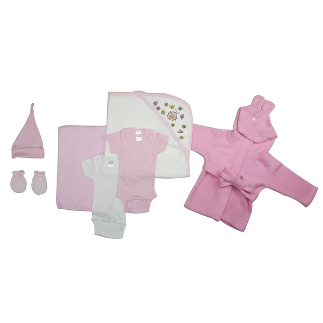 Bambini Ensemble Layette Essentiel pour Nouveau-Née Fille 7 Pcs