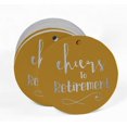 thumbnail image 2 of Inkdotpot Pack Of 50 Real Silver Foil Paper Tags Cheers To Retirement Favor Hang Tags, 2 of 6