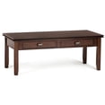 thumbnail image 1 of Trent Home Table Basse Rectangulaire Transitionnelle en Bois de 46 Pouces en Brun Roux, 1 of 9