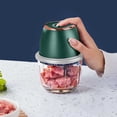 thumbnail image 4 of WMQPNNS Christmas Decor Mini Food Processor 350Ml Compact Kitchen Chopper Efficient Vegetable Meat Grinder Quick Prep Garlic Onion Mincer Function for Fruits, 4 of 4