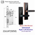 thumbnail image 2 of Serrure Électronique Bluetooth Serrure Intelligente pour Porte Serrure à Empreinte Digitale Mot de Passe Carte IC Clé pour Maison Intelligente, Maison Intelligente Intégrée, 2 of 5