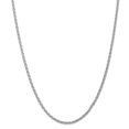 thumbnail image 1 of 14K White Gold 3mm Parisian Wheat Chain 18 Inch, 1 of 5
