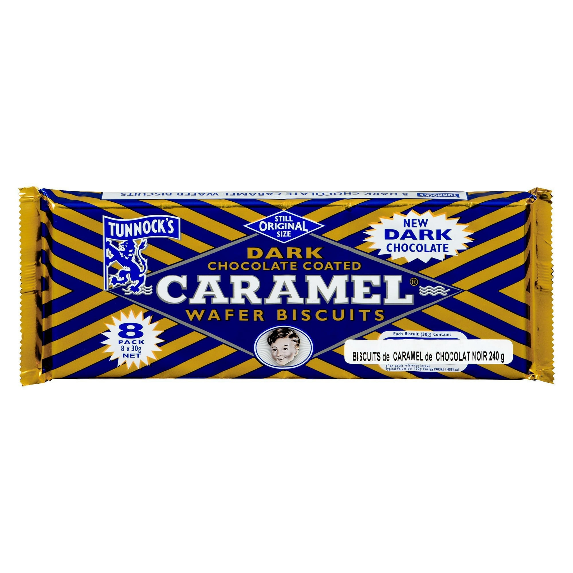 Tunnocks Dark Chocolate Coated Caramel Wafers
