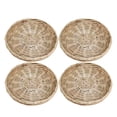 thumbnail image 1 of 4 Pcs Paper Plate Holder 10 Inch Round Woven Plate Holder Reusable Paper Plate Holders For Picnic Party, 1 of 6