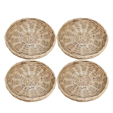 SHAGUOZHOU Large Baking Sheet 18 X 24 with Rack Non Stick Pizza Pans Small 4 Pcs Paper Plate Holder 10 Inch Round Woven Plate Holder Reusable Paper Plate Holders For Picnic Party