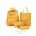 thumbnail image 3 of Campus Student Backpack Four Piece Set Student Backpack Cloth Waterproof Backpack, 3 of 8