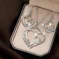 thumbnail image 2 of Heart Necklace for Couples,Peach Heart Shaped Necklace Earring Set,Earring and Necklace Set, 2 of 7