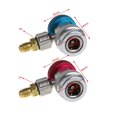thumbnail image 3 of 4 Pcs Adaptateur de Coupleur Rapide pour Voiture Auto Freon R134A, Réfrigérant de Climatisation, Jauge de Collecteur A/C Réglable, 3 of 7