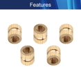 thumbnail image 3 of Wekity Knurled Insert Nuts, Female Thread Brass Embedment Nut M3x6mm H x 5mm OD Heat Set Insert Nut for Printing 3D Printer and More Projects 20Pcs-0621, 3 of 5