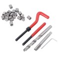 thumbnail image 1 of Kit de Réparation de Fil à Main 25 Pcs, Kit de Réparation de Filetage M8, Matériaux en Acier Courants pour Réparation Traitement des Machines Traitement des Trous, 1 of 8