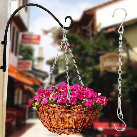 RRJ Hanging Plant Chain 29cm 11 Inch Metal Chain For Hanging Plants, Heavy Duty Plant Hanger Chain For Bird Feeders Lanterns Planters, Indoor Outdoor Garden Decor Chain, Macrame Plant Hanger