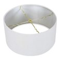 thumbnail image 3 of Home Concept 2 Light 16 Inch Swag Hanging Drum Pendant, White Linen, 3 of 4
