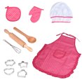 thumbnail image 2 of Kids Cooking And Baking Set - 11pcs Kitchen Costume Role Play Kits, Apron, Hat, 2 of 9