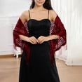 thumbnail image 3 of Elegant Lace Shawl Scarf For Bridal Wedding Evening Gown And Formal Party Versatile Triangle Wrap Wraps category, 3 of 3