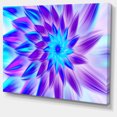thumbnail image 2 of Exotic Blue Flower Petals - Floral Canvas Art Print, 2 of 4