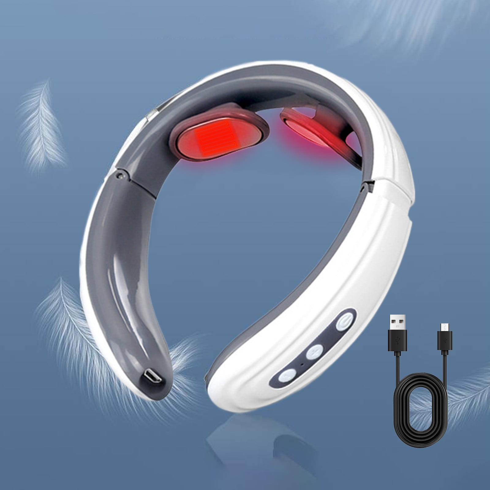 Suncoda Neck Massager, Smart Neck Fashion Cervical Vertebrae Rechargeable Neck Portable Gifts for Women Men