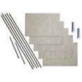 thumbnail image 1 of Fasade Rain Vinyl Backsplash Kit 15 sq ft Batique Cream, 1 of 6