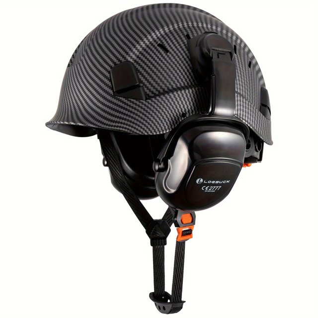 1 Set LOEBUCK Safety Helmet With Visor And Earmuffs, Logging Chainsaw Helmet,