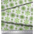 thumbnail image 2 of Soimoi Velvet Fabric Snow Flakes Floral Print Fabric by Yard 58 Inch Wide, 2 of 5