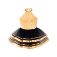 thumbnail image 4 of inhzoy Robe de Danse Ballet en Tulle à Sequins pour Filles, Performance Jazz Latine, Champagne 12, 4 of 5