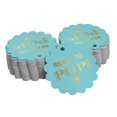 thumbnail image 1 of Inkdotpot 50 Pack Real Gold Foil Paper Tags Ready To Pop Baby Shower Favor Hang Tags, 1 of 6