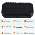 thumbnail image 1 of Solar Power Bank, 4 Cables 20000mAh Power Bank  for Emergency Orange,Black, 1 of 7