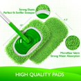 thumbnail image 2 of JUNWELL Reusable Microfiber Mop Pads Compatible with Swiffer Sweeper- 4 Pack Dry Sweeping Cloths & Wet Mopping Cloths - Washable Wet Pads Refill for Mopping Floors (Mop is not Included), 2 of 7