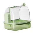 thumbnail image 3 of jinwen Automatic Birds Bath Budgerigar Lovebirds Parakeets Caged Parrot Bathing Tub green, 3 of 9