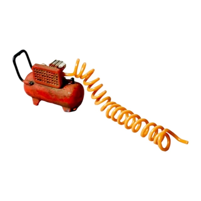 TISHITA 1/64 Diorama Garage Tool Display Scene Model Ornament Decoration Repair Tool Air Pump