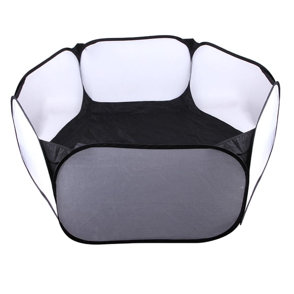 Dwarf Pet Tent Cage Rat Toys Chew Bedding Fence Escape Black