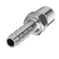 thumbnail image 2 of Articulation à Barbotine, Raccord de Tuyau à Filetage Femelle Stable, Acier Inoxydable 2 Pcs pour Connexion Rapide Équipement Pneumatique BSPT1/4-6mm, 2 of 8