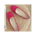 thumbnail image 3 of MAWCLOS Chaussures Décontractées pour Femmes Chaussures de Marche Confort à Enfiler Ballerines Mode Bout Carré Ballerine de Soirée Prune Rouge 5, 3 of 3