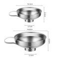 thumbnail image 4 of Canning Funnel, 2 Pack Stainless Steel Canning Supplies Kitchen Funnel Mason Jar Funnel Canning Funnel, 4 of 8