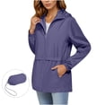 thumbnail image 1 of Women's Rain Jacket 2025 - Waterproof Lightweight Hooded Windbreaker Packable with Pockets, 1 of 8