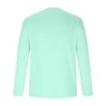 thumbnail image 4 of aohooy Mens UPF 50+ UV Sun Protection Shirts Outdoor Long Sleeve SPF Rash Guard T-Shirt Cool Quick Dry Athletic Workout Tops Mint Green,XXL, 4 of 6