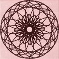 thumbnail image 1 of Ahgly Company Machine Washable Indoor Square Transitional Light Red Pink Area Rugs, 5' Square, 1 of 7