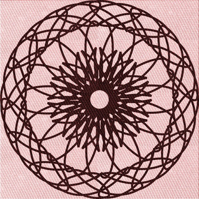 Ahgly Company Machine Washable Indoor Square Transitional Light Red Pink Area Rugs, 5' Square