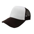 thumbnail image 1 of 6-Pack Trucker Hat Adjustable Cap (White & Brown), 1 of 2