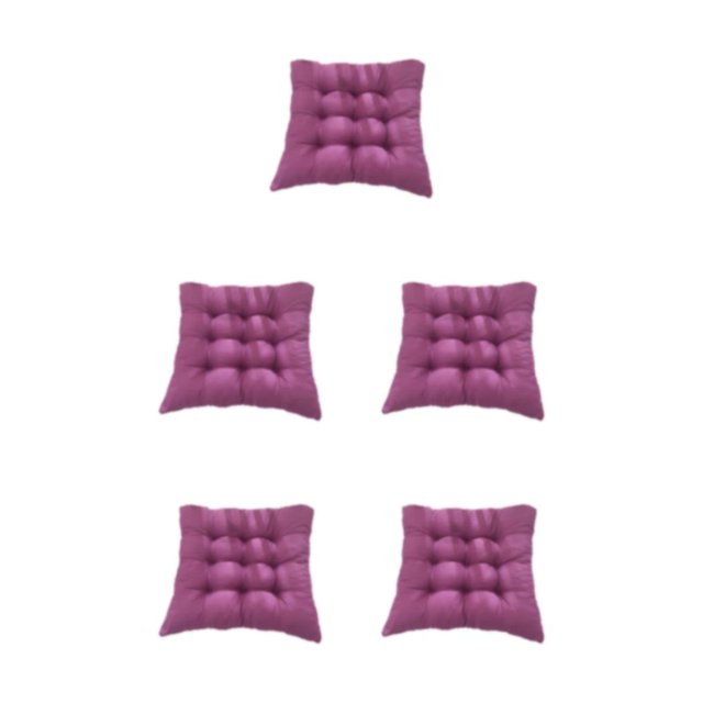 serony Coussin de Siège Imperméable pour Activités Extérieures Tissu Polyester Respirant Remplissage Perle Tissu Polyester Violet 5Ensemble