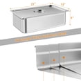 thumbnail image 2 of AKDSteel Poêle d'Hôtel en Acier Inoxydable, Poêle de Table Vapeur Commerciale Durable pour Service de Buffet et Rangement des Aliments, Facile à Nettoyer, 2 of 5