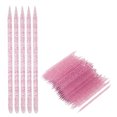 thumbnail image 1 of 100pcs Disposable Nail Cuticle Pusher Double End Sticks Cleaning Tool Suitable for Nail Art Fans, 1 of 8