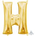 thumbnail image 1 of Anagram International Party-Eh! Gold Letter H Balloon, 1 of 1