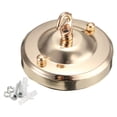 thumbnail image 2 of Milaget Ceiling Rose Hook Plate Ceiling Lamp Bases Living Room Chandelier Part Lamp Base gold, 2 of 7
