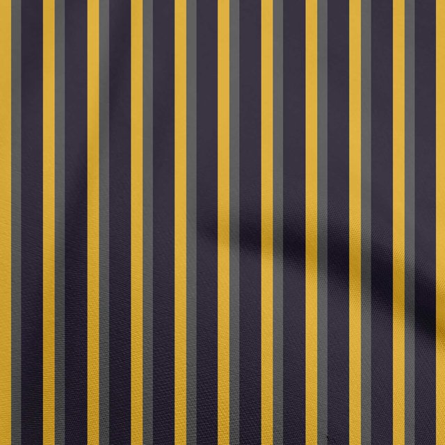 oneOone Velvet Dark Blue Fabric Stripes Craft Projects Decor Fabric Printed By The Yard 58 Inch Wide
