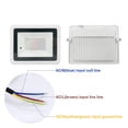 thumbnail image 4 of 2 Pcs Projecteur à DEL RVB 50W 100W IP68 pour Extérieur, Lampe Projecteur Réflecteur RVB avec Télécommande Couleur, Grand Application, 4 of 7