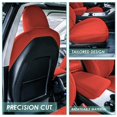 thumbnail image 4 of For 2017-2024 Tesla Model 3 FH Group Neoprene Waterproof Custom Fit Car Seat Covers  Solid Red - Front Seats, 4 of 5