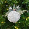 thumbnail image 2 of Holiday Time Ornement Boule De Neige Blanche Avec Pin, 2 of 3