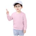 thumbnail image 2 of LSLJS Toddler Baby Boy Girl Fleece Pullover Sweatshirt Solid Color Crewneck Blouse Shirt Tops Warm Fall Winter Clothes, 2 of 4