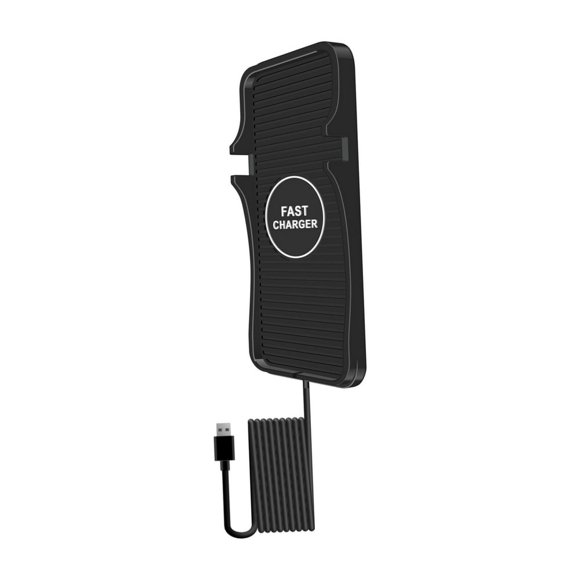 1 Set C7 Chargeur de Téléphone Sans Fil 2-en-1 Support 15w/10w / 7,5w / 5w Reconnaissance Intelligente Anti-Dérapante Protection de la Température de Charge Rapide Chargeur Sans Fil USB pour Voiture
