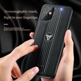 thumbnail image 1 of Luxury Magnetic Shockproof Leather Slim Phone Case Fashion Cover for iPhone 12 Pro Max (Red), 1 of 9